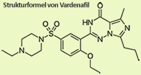 Strukturformel von Vardenafil, erhältlich in unserer Online-Apotheke