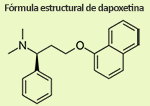 Fórmula estructural de dapoxetina