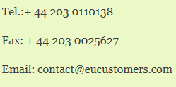 Contacts: téléphone, fax, email